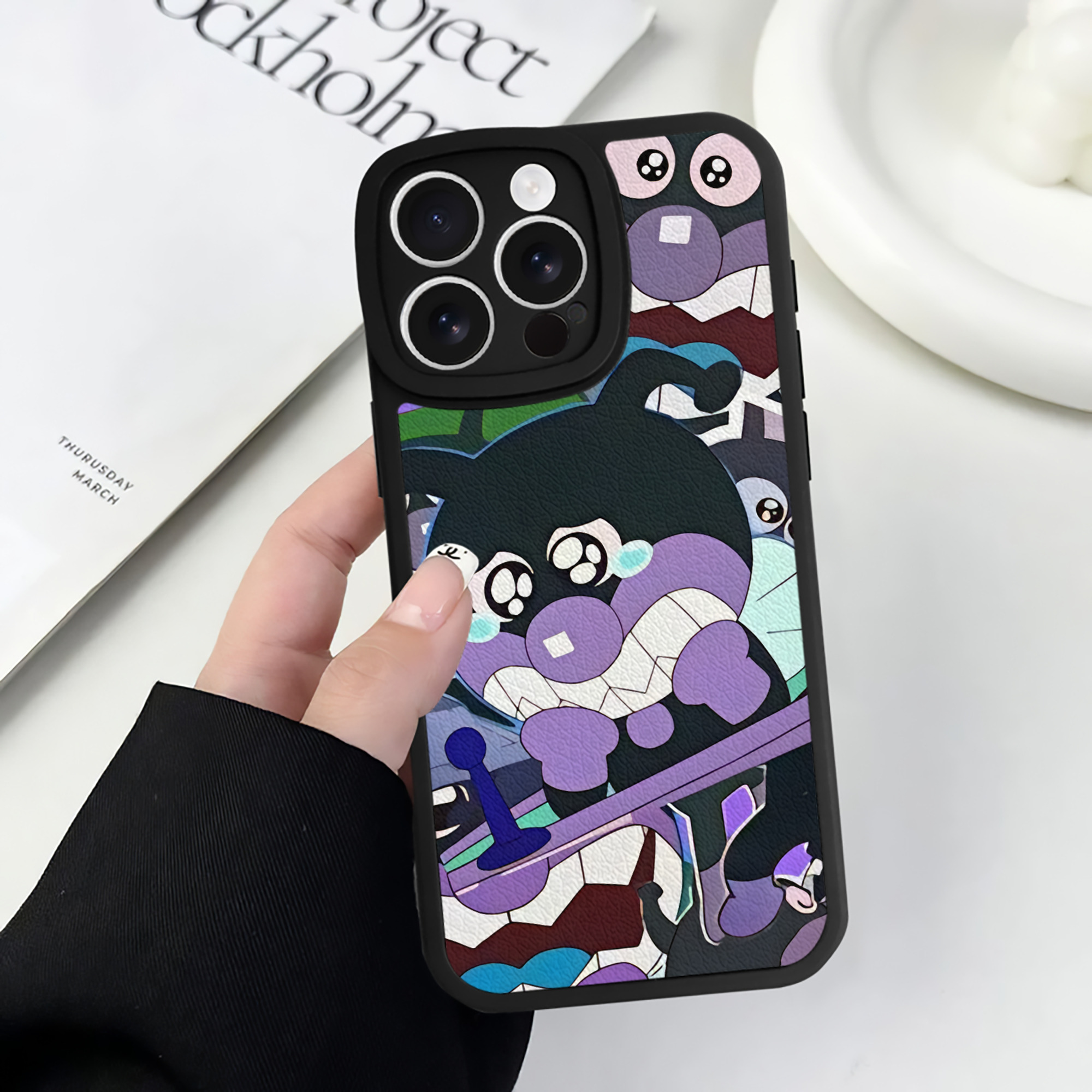 （画像用） アンパンマン Anpanman 【iPhone 16シリーズ対応】シリコンスマホケース（レザー調） 材質：シリコン